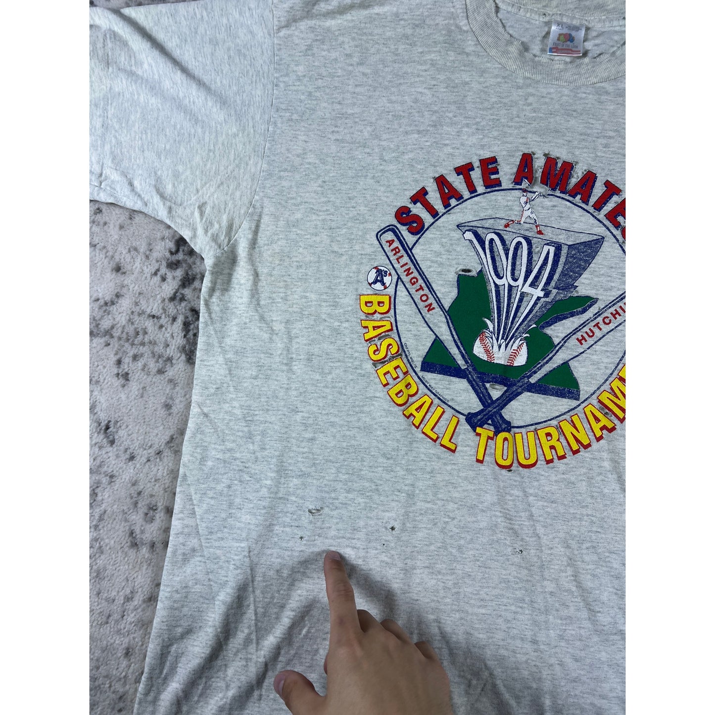 Vintage 1994 Baseball Graphic T-shirt - XL