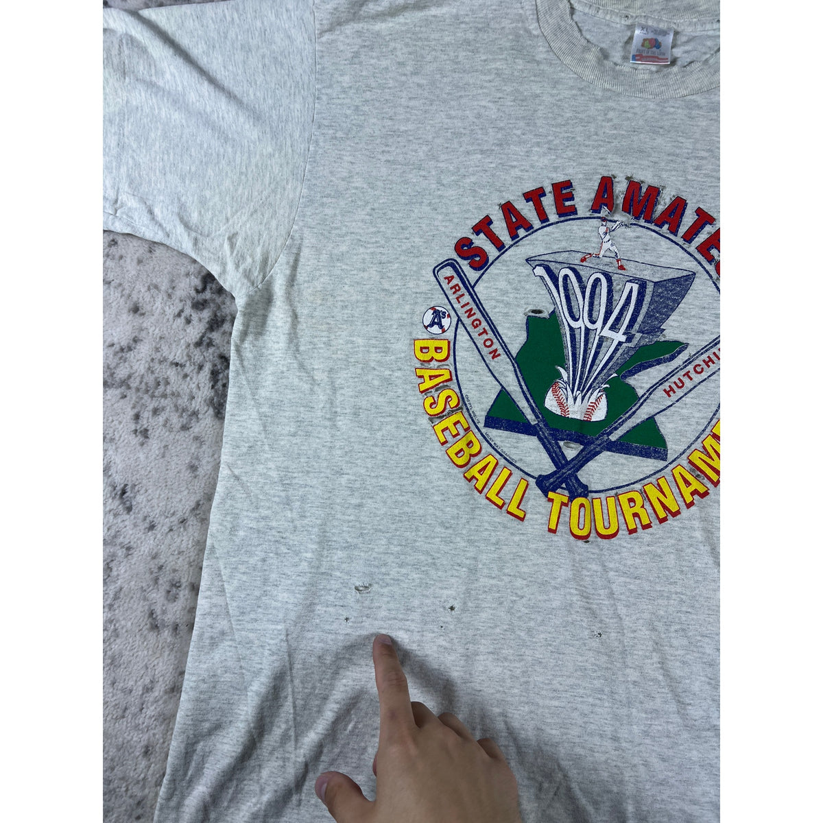 Vintage 1994 Baseball Graphic T-shirt - XL