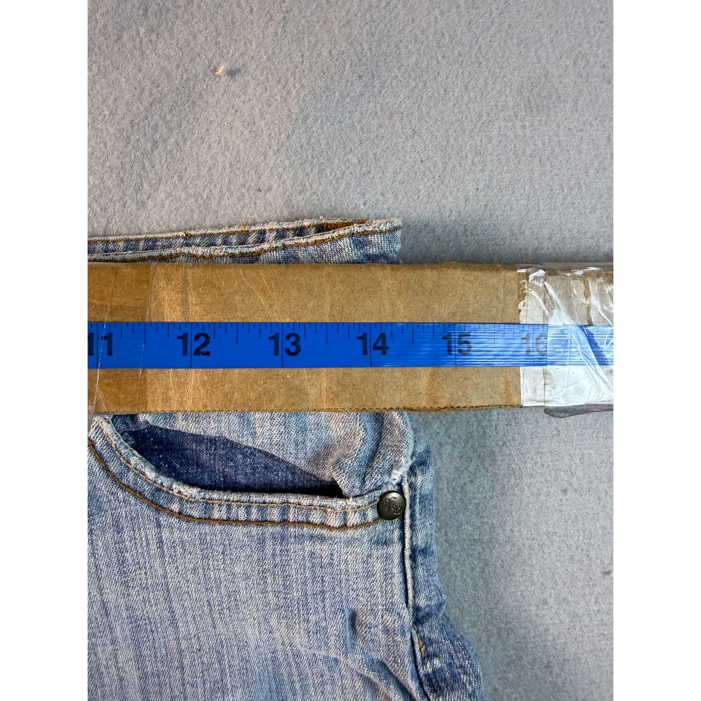 Vintage Y2K Paris Blues Denim Booty Shorts - 11