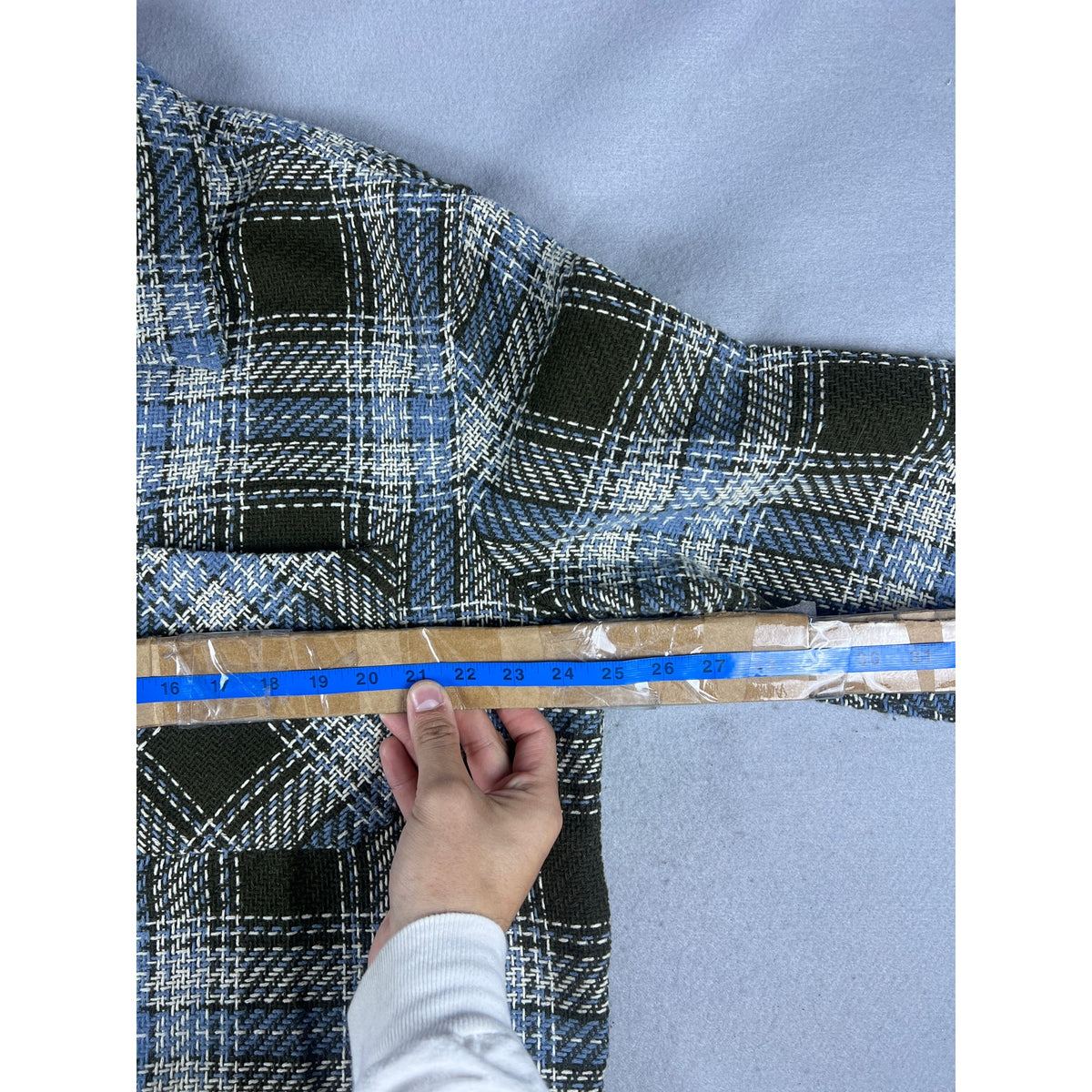 Common People Tweed Plaid Shacket - XL