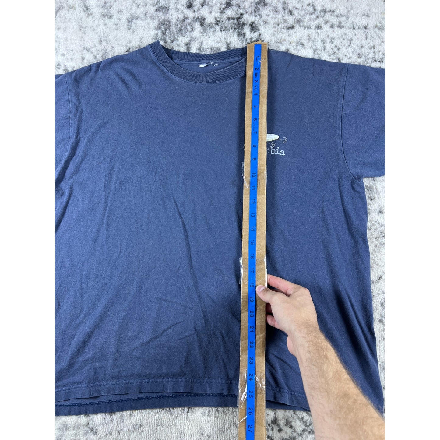 Vintage Columbia Old Fishermen Never Die T-Shirt - XL