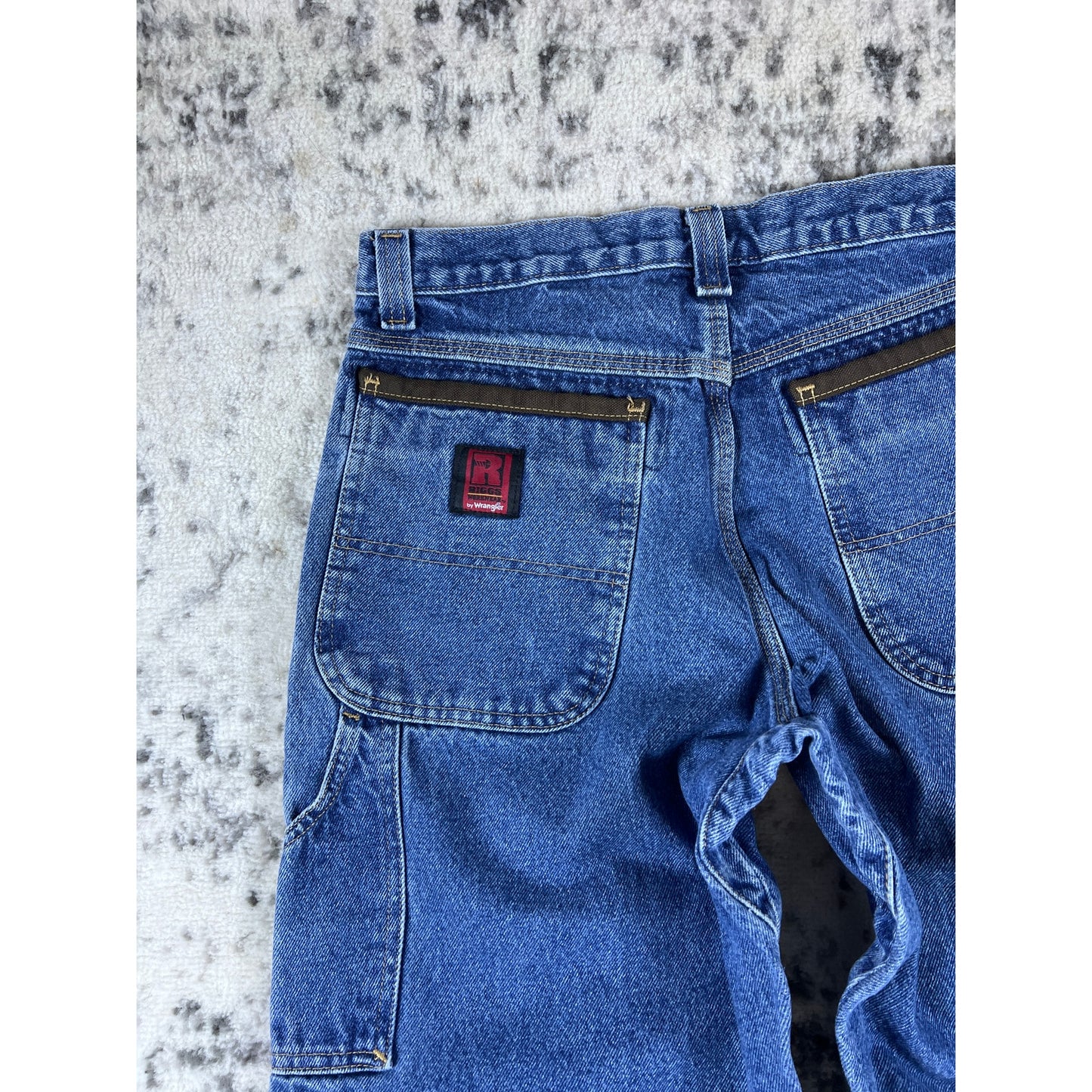 Vintage Denim Blue Wrangler Riggs Carpenter Pants - 30
