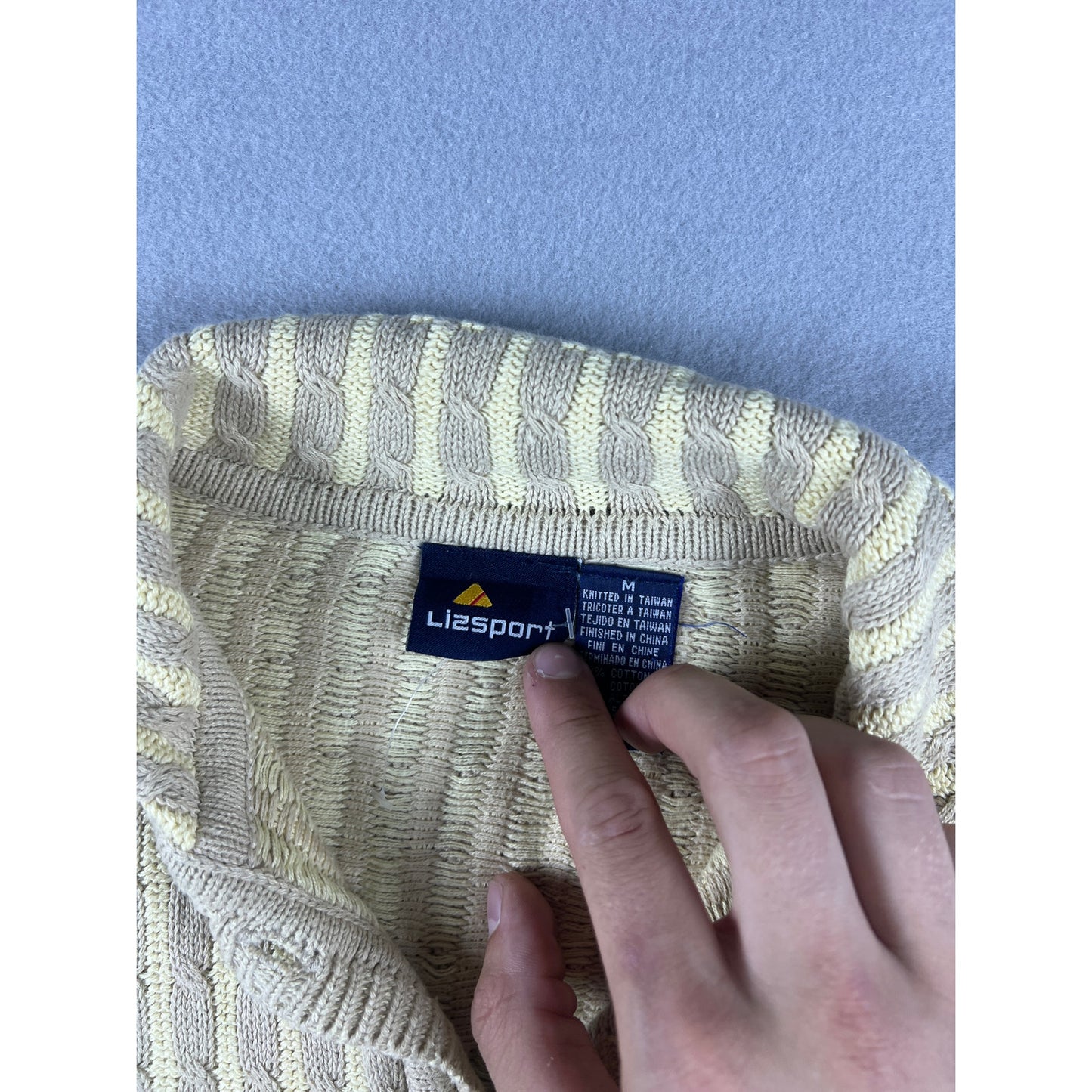 Vintage Lizsport Cropped Cardigan - M
