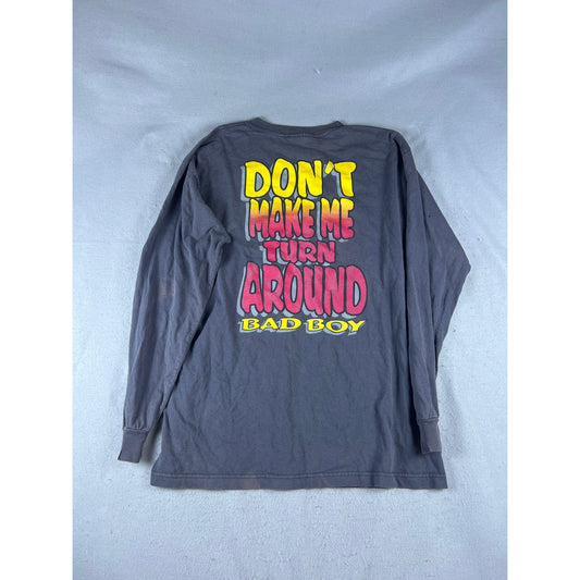 Vintage Bad Boy Don't Make Me Turn Around T-Shirt - XL