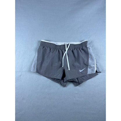 Nike Shorts Womens M Gray 3 In Running Athletic Lined Pockets Breathable