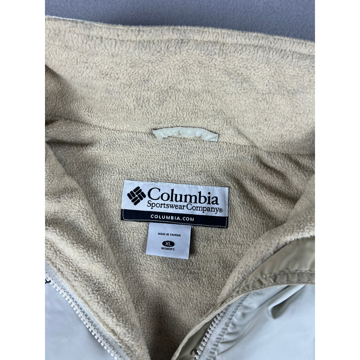 Columbia Fleece Lined Windbreaker Jacket Womens - XL
