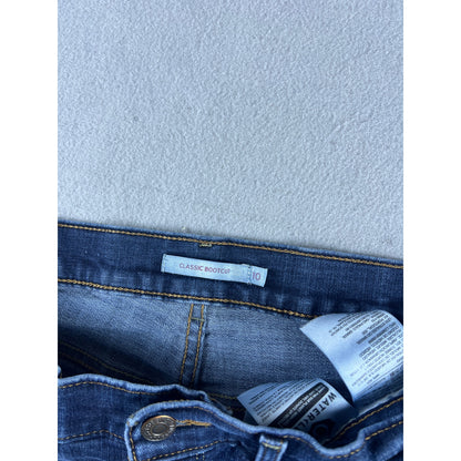 Levi's Classic Bootcut Dark Wash Distressed Jeans - 10