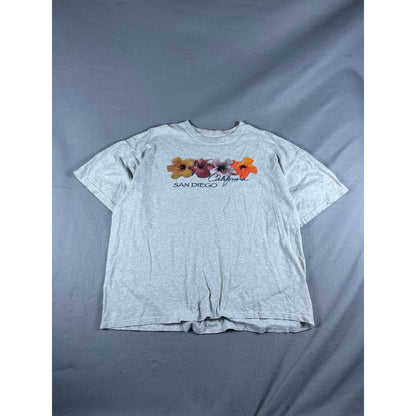 Vintage San Diego California Floral T-Shirt - XL