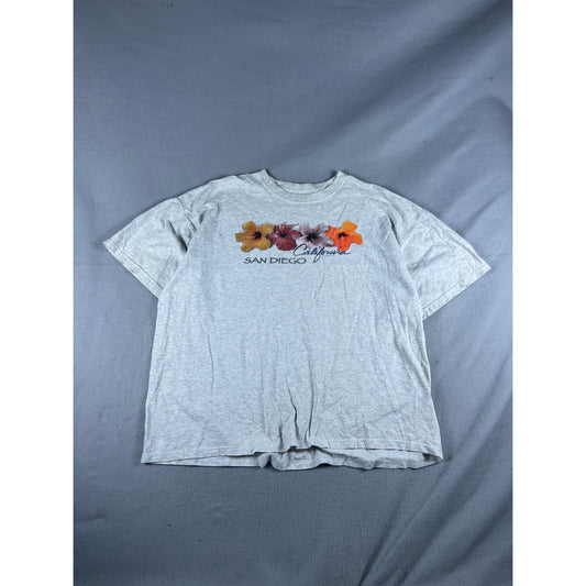 Vintage San Diego California Floral T-Shirt - XL