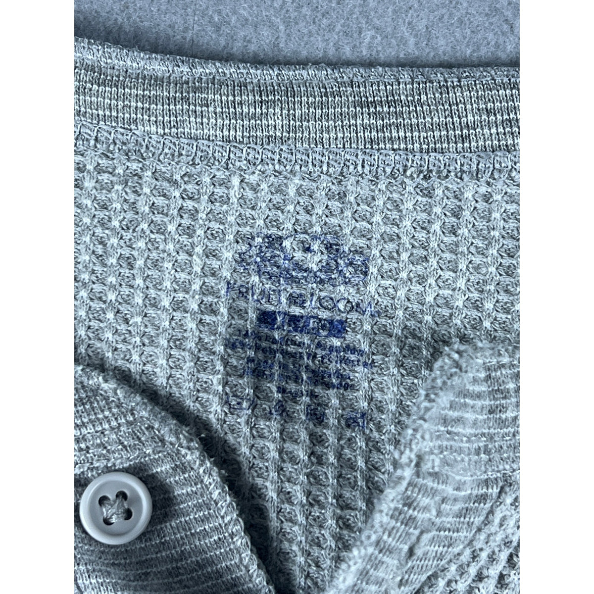 Fruit of the Loom Thermal Henley Shirt - L