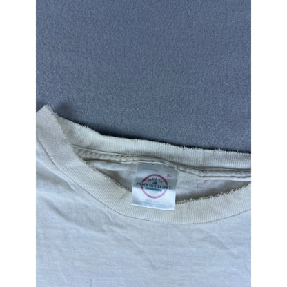 Vintage 90s Funny Fishing T-shirt - XL