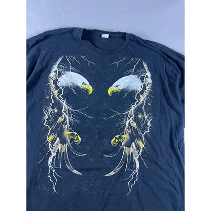 Vintage Eagles Lightning Graphics T-Shirt - 3XL
