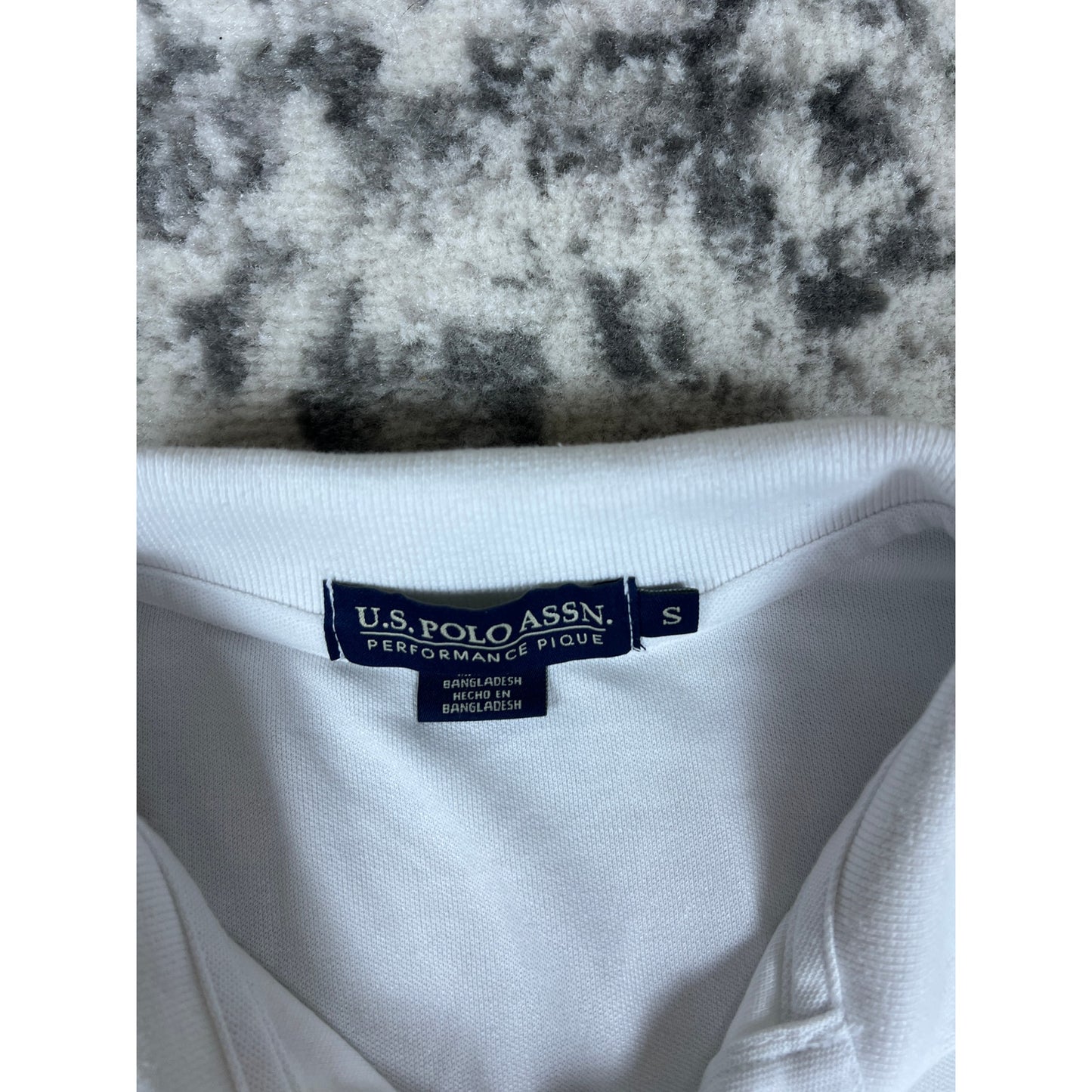 Polo Association White Collared Polo Shirt - S