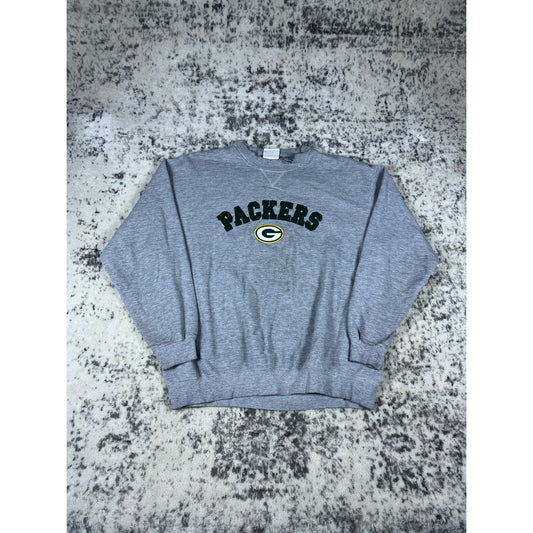 VTG Green Bay Packers Spellout Crewneck - XL