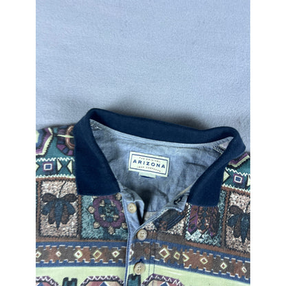 Vintage Arizona Jean Southwestern Polo Shirt - L