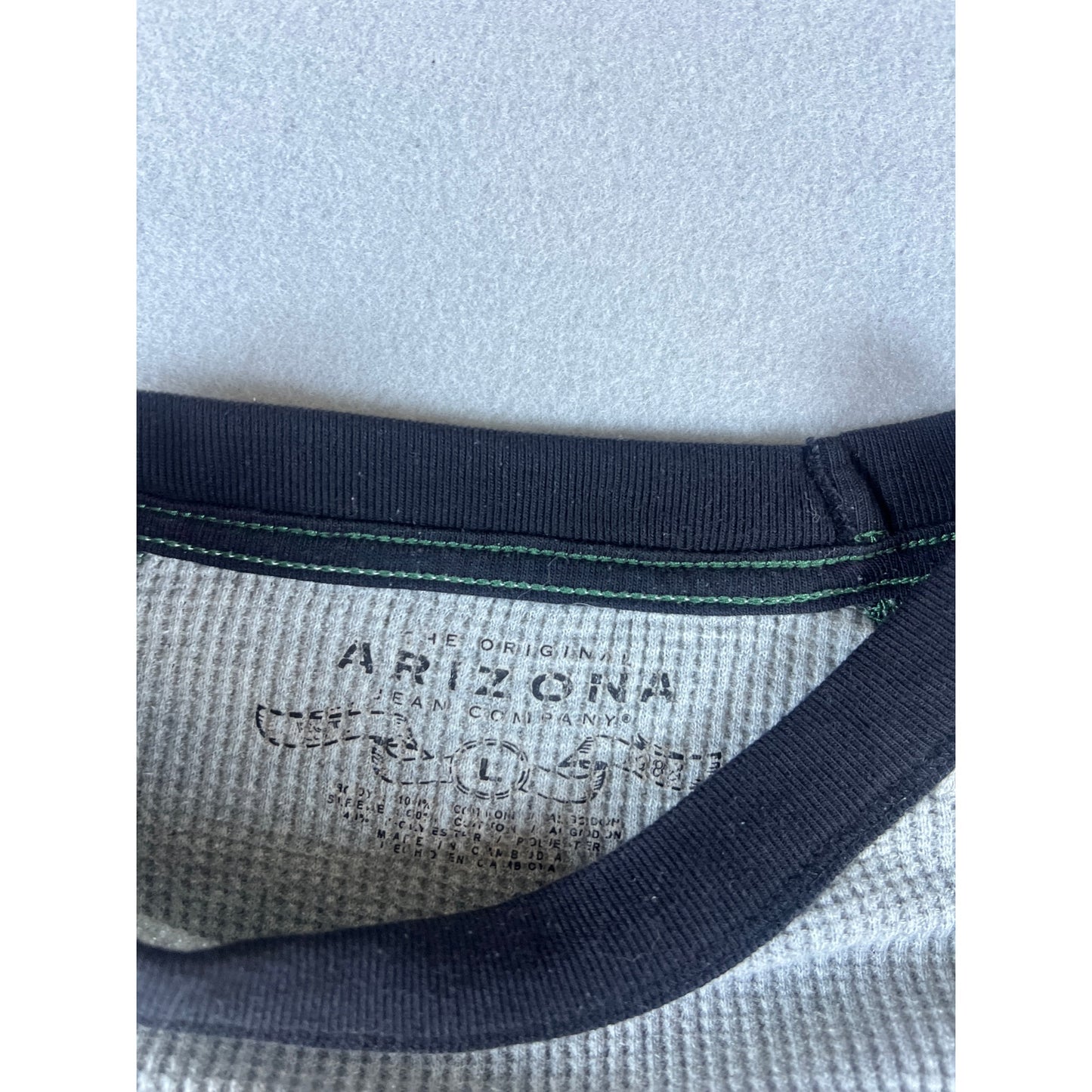 Arizona Jean Co Thermal Waffle Knit Shirt - L
