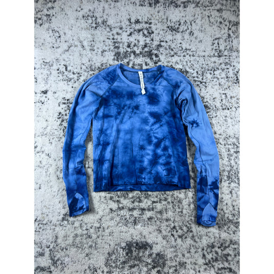Lululemon Blue Swiftly Tech Marbel Top - 8