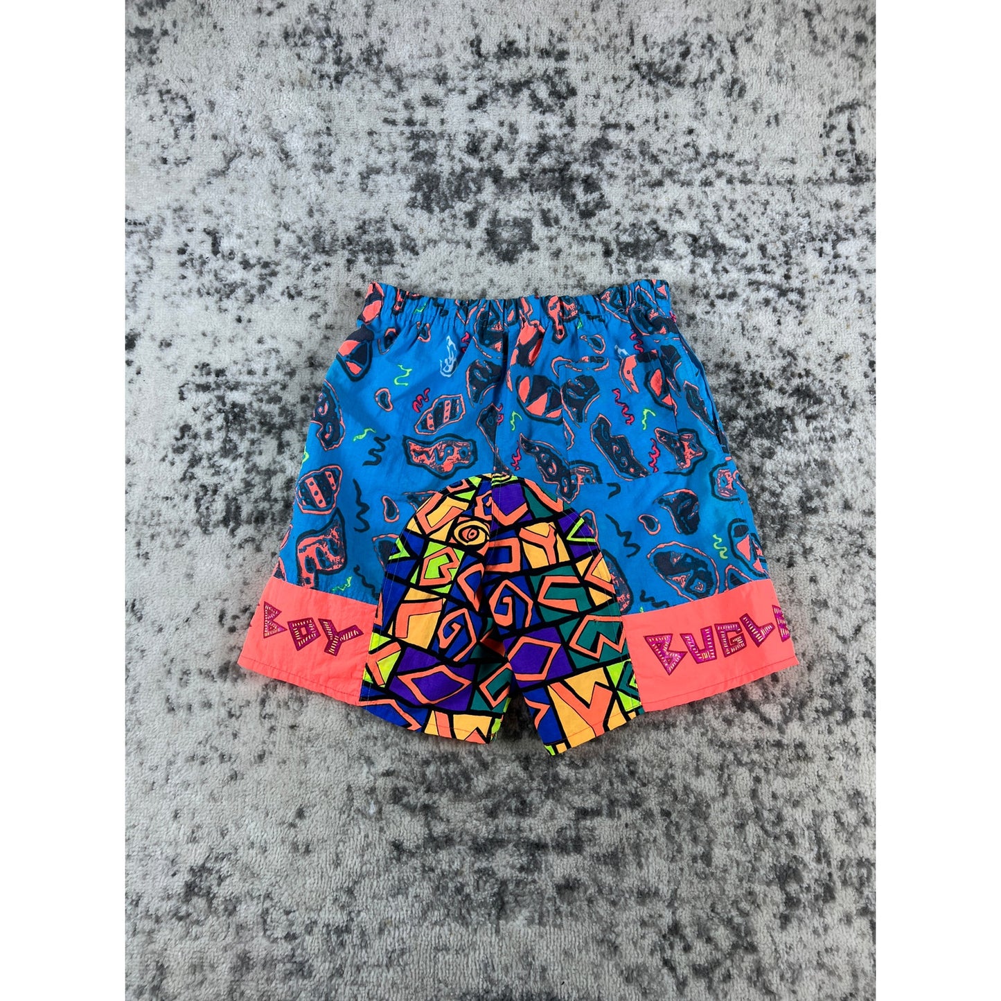 Bugle Boy Kids Geo-Pattern Swim Trunks - L