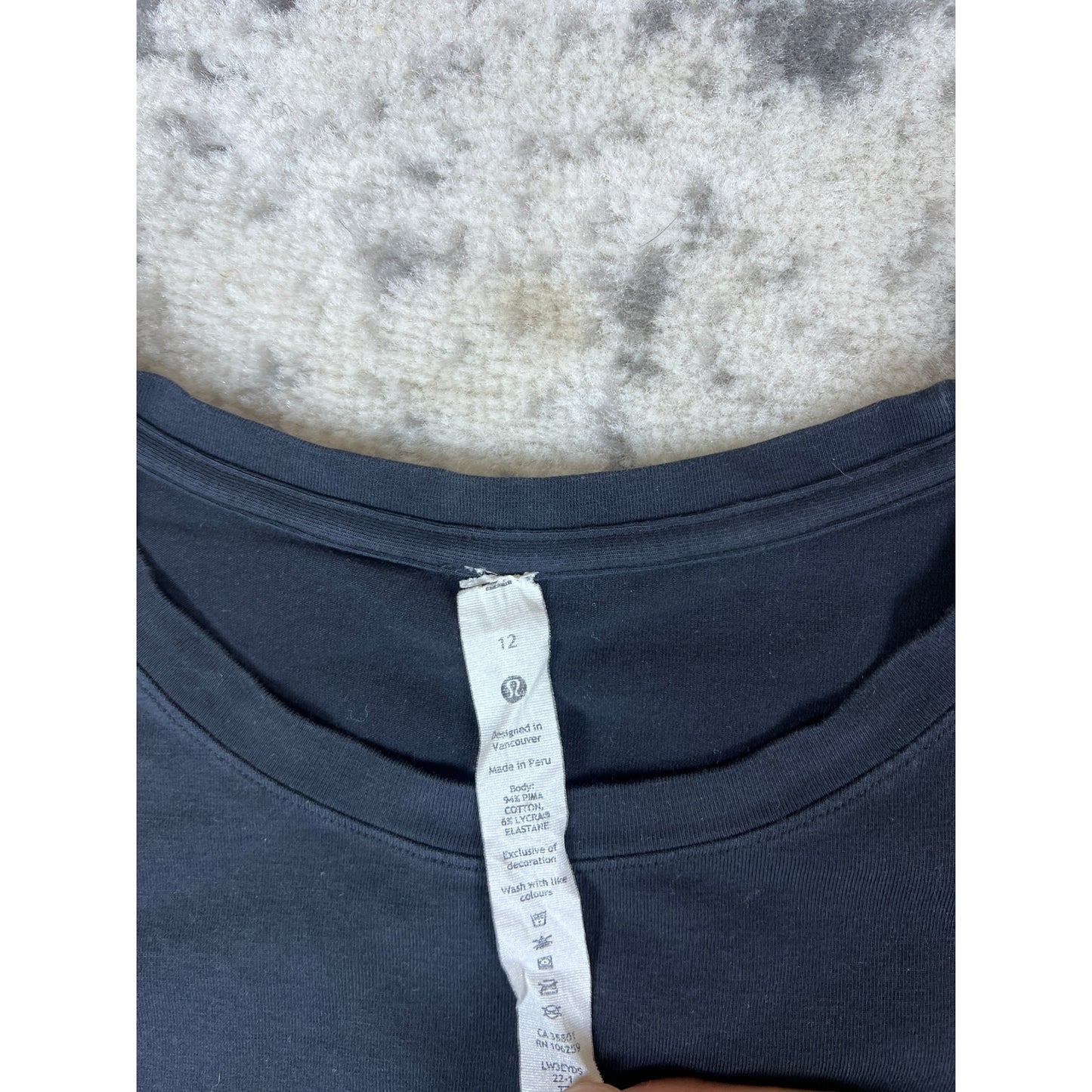 Lululemon Black Short Sleeve Athletic Tee - 12