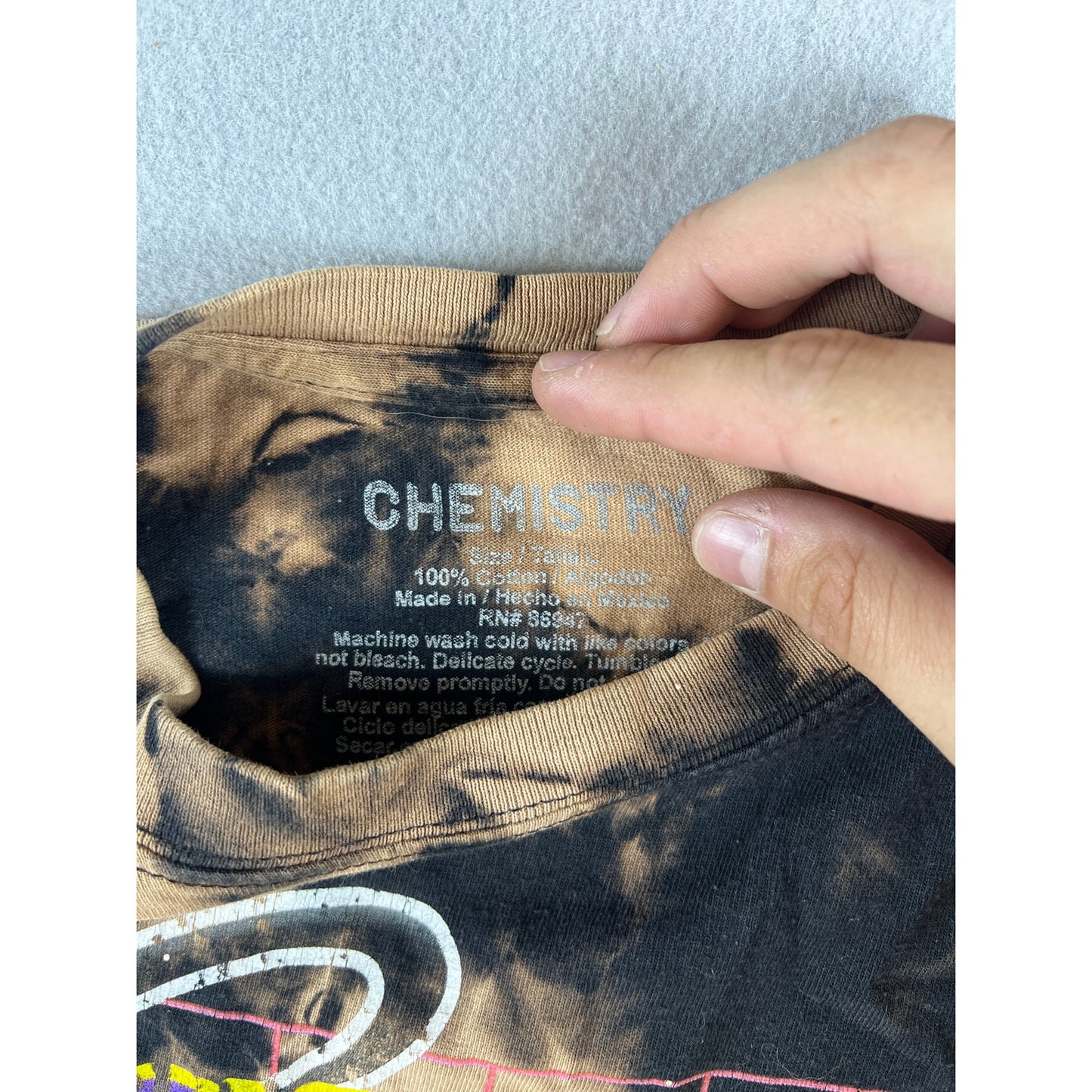 Chevrolet Camaro 1969 Bleach Dye T-Shirt - L