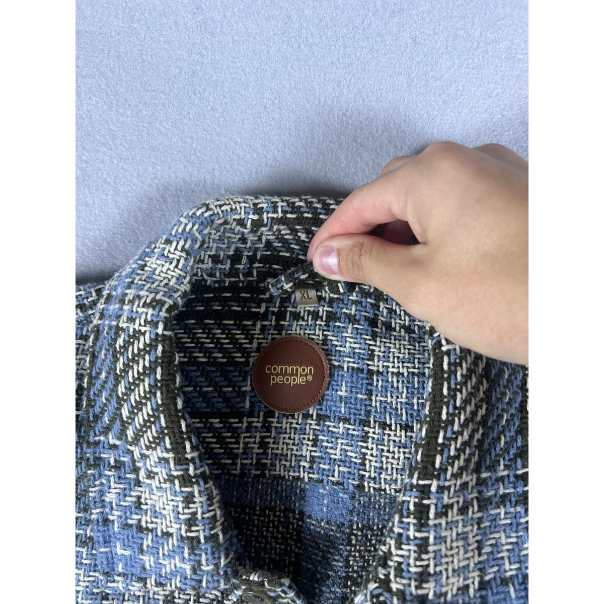 Common People Tweed Plaid Shacket - XL