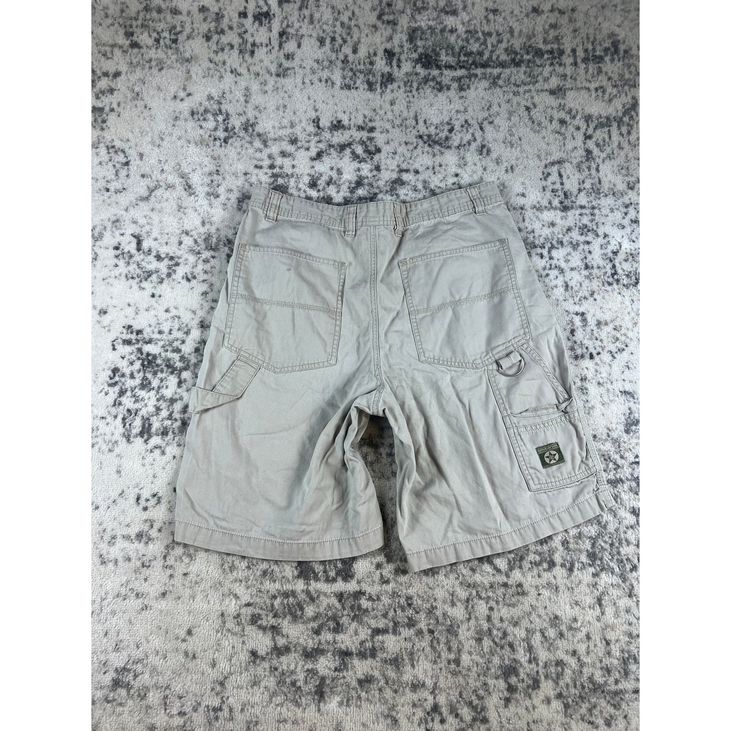 Vintage Faded Glory Tan Cargo Shorts - 34