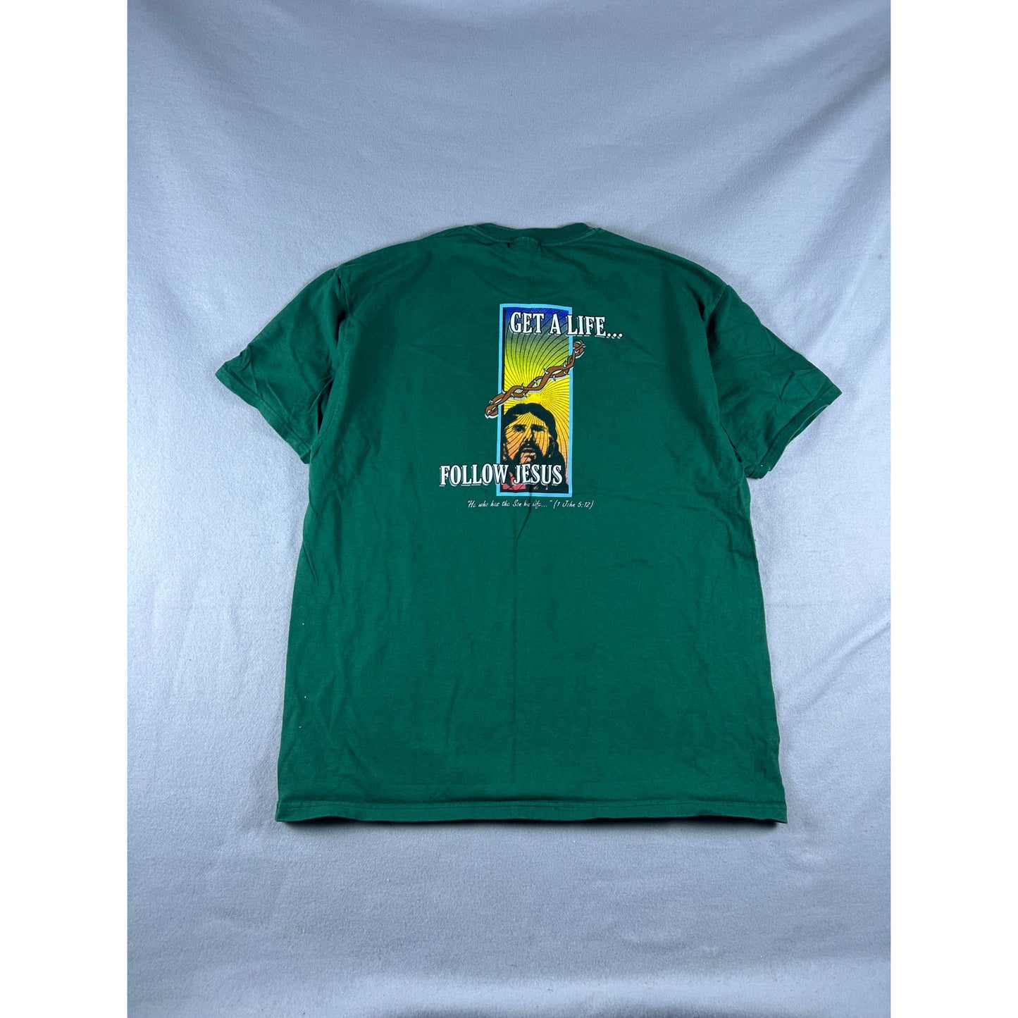 Vintage Get a Life Follow Jesus Tee - XL