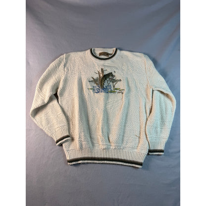 Vintage Shenandoah Bass Fishing Sweater - M