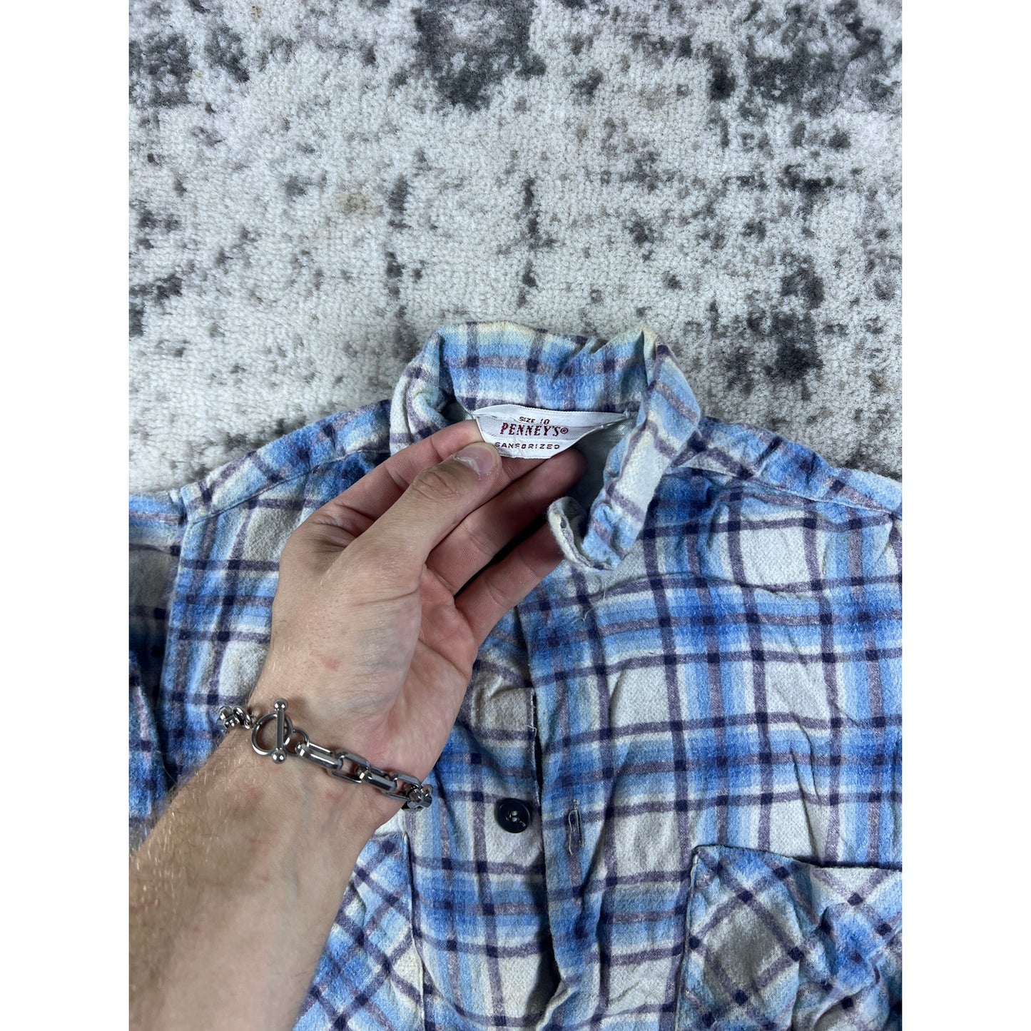Vintage Penney's Flannel Shirt Boys - 10