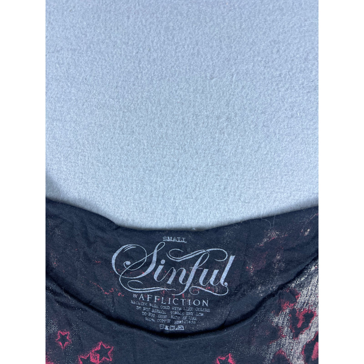 Sinful by Affliction Leopard Print T-Shirt Womens - S