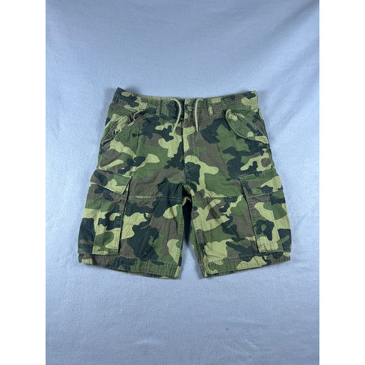 H&M LOGG Ripstop Camo Cargo Shorts - 34