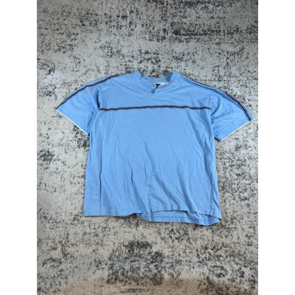 Vintage Stripped Sky Blue T-shirt - XL