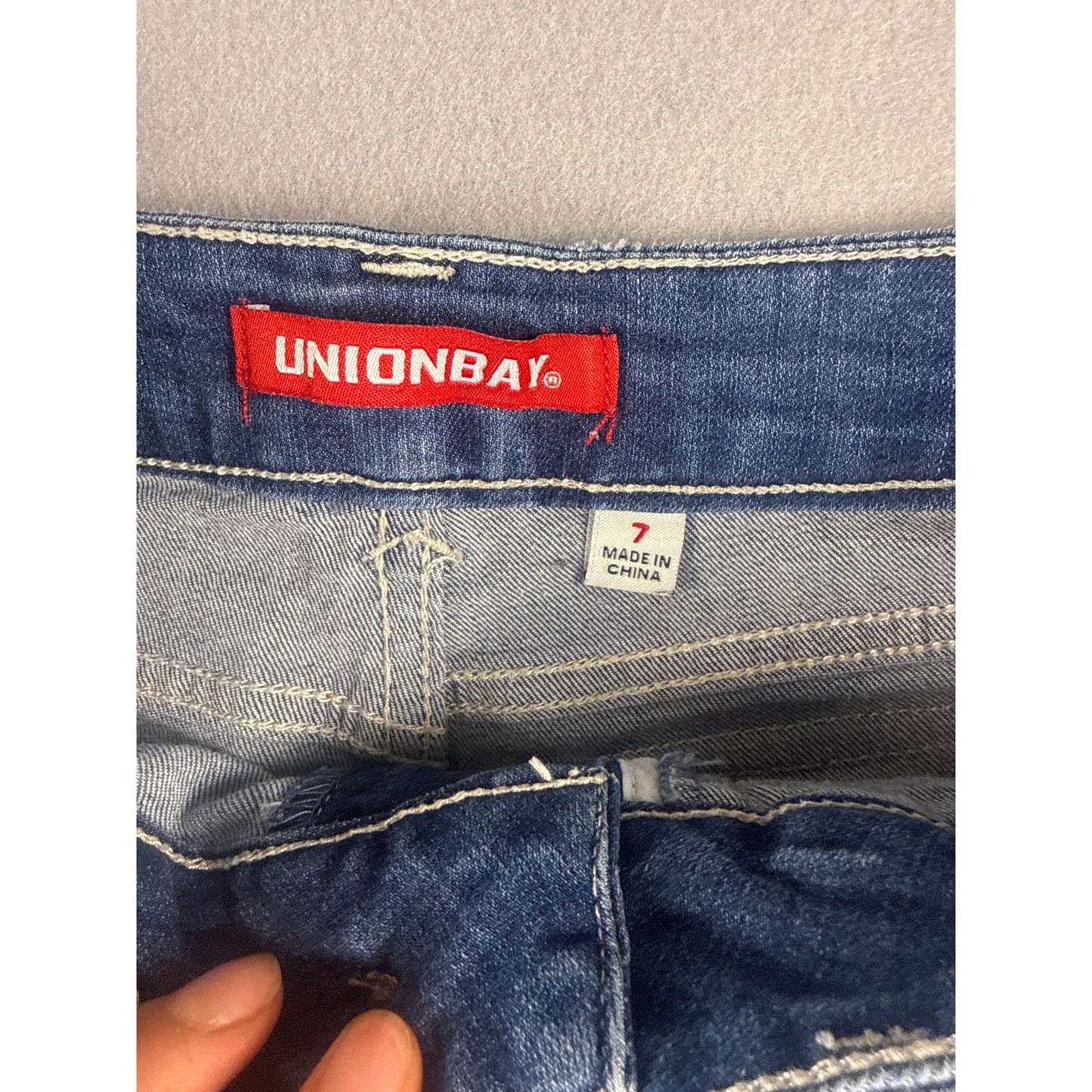 Unionbay Cut Off Y2K Denim Shorts Junior - 7