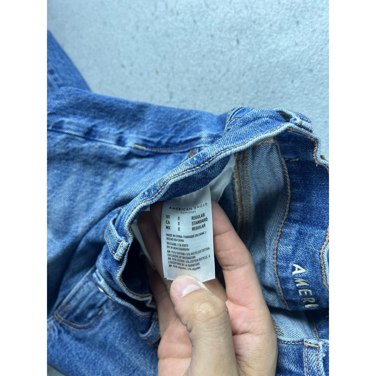 American Eagle Wide Leg Denim Jeans Womens - 0