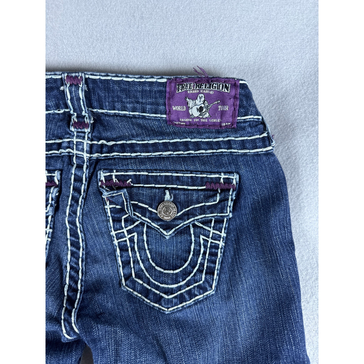 True Religion Julie Super T Super Skinny Low Rise Jeans - 26