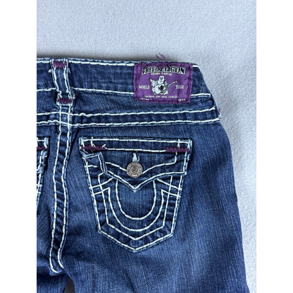 True Religion Julie Super T Super Skinny Low Rise Jeans - 26