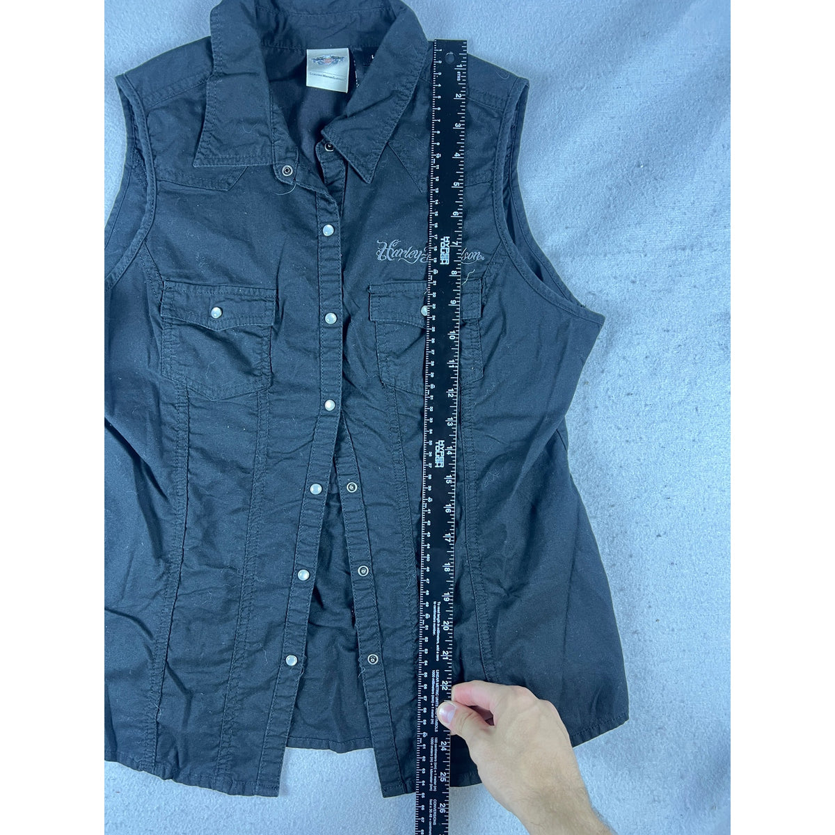 Harley-Davidson Biker Grunge Shirt Womens - L