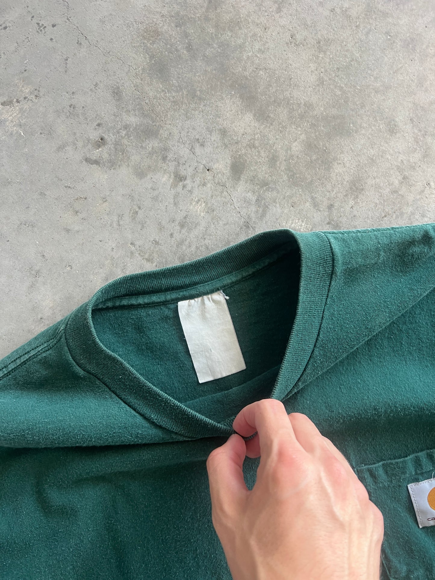 Vintage Forest Green Carhartt Shirt - L