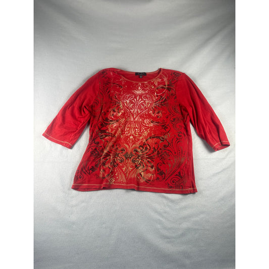 BLEU Paisley Y2K Top - 1X
