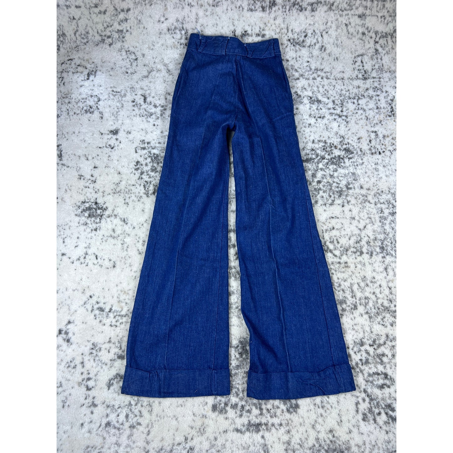 VTG 1970s Blue Denim Flare Pants - XS