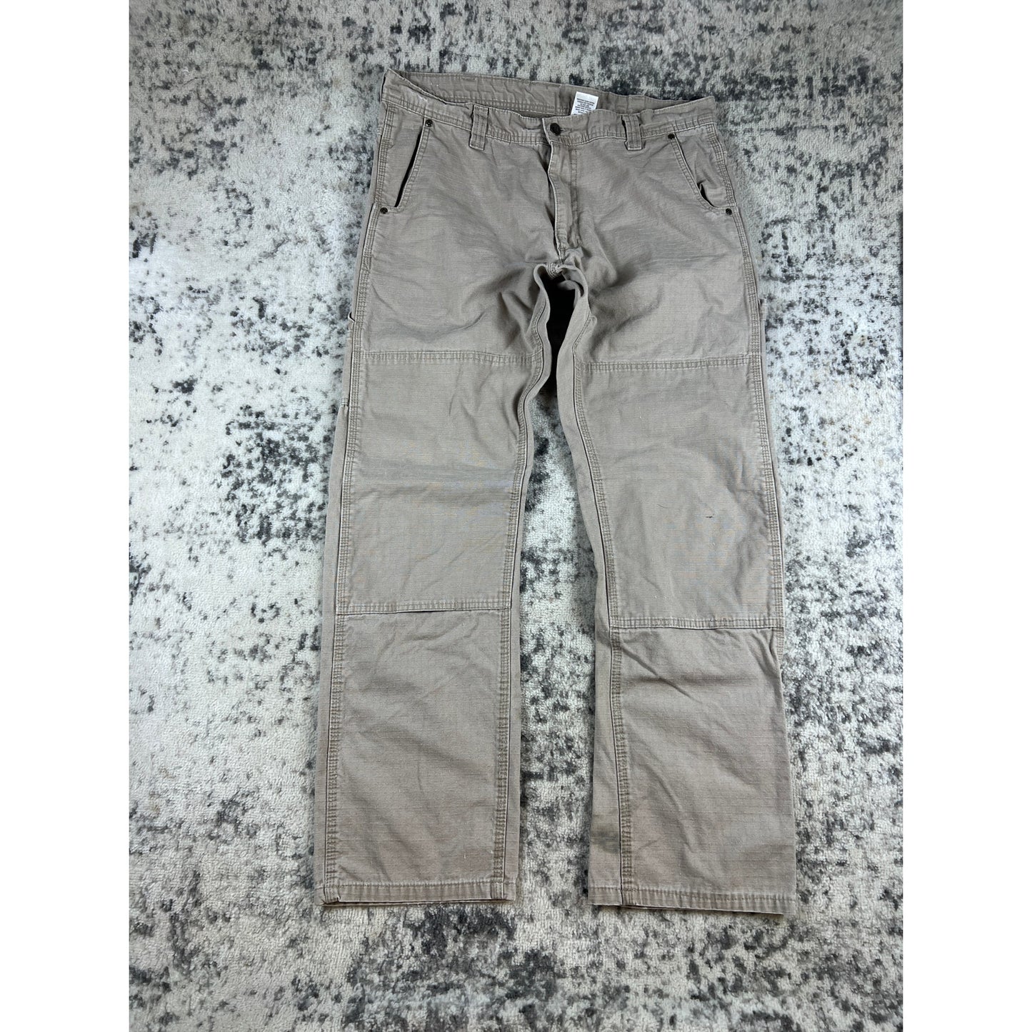 Vintage Key Double Knee Tan Carpenter Pants - 34