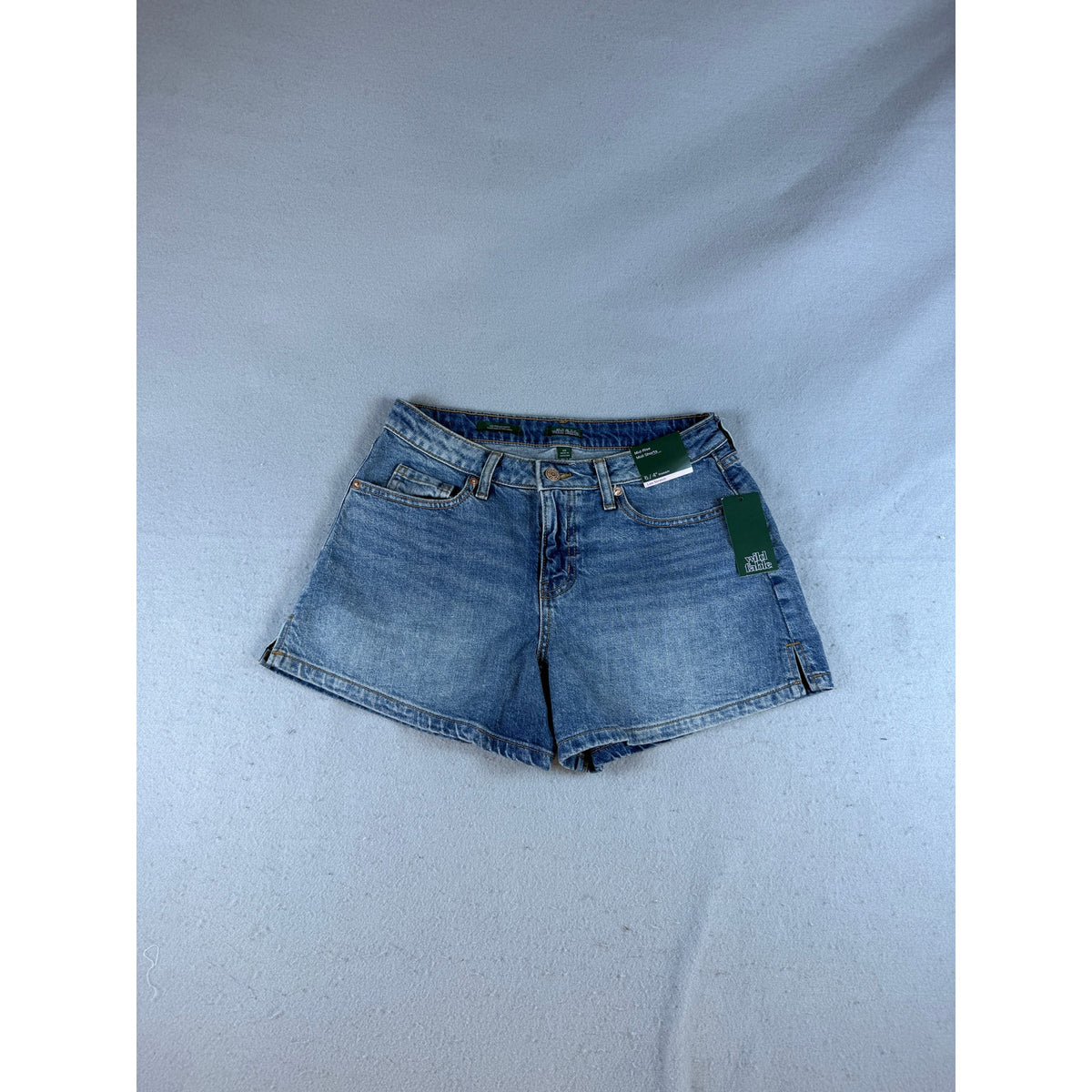 Wild Fable Mid Rise Midi Denim Shorts - 6