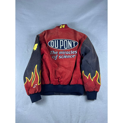 Vintage Chase Authentics NASCAR Jeff Gordon DuPont Suede Racing Jacket - S