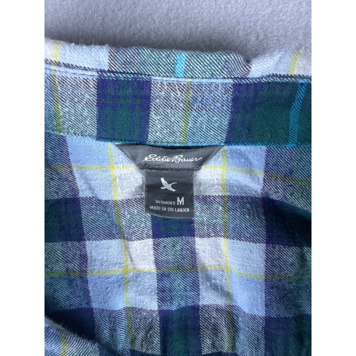 Eddie Bauer Flannel Plaid Shirt Womens - M
