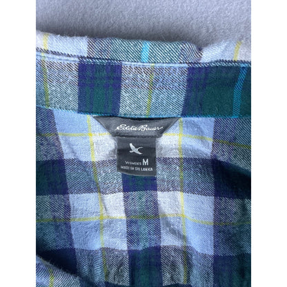 Eddie Bauer Flannel Plaid Shirt Womens - M