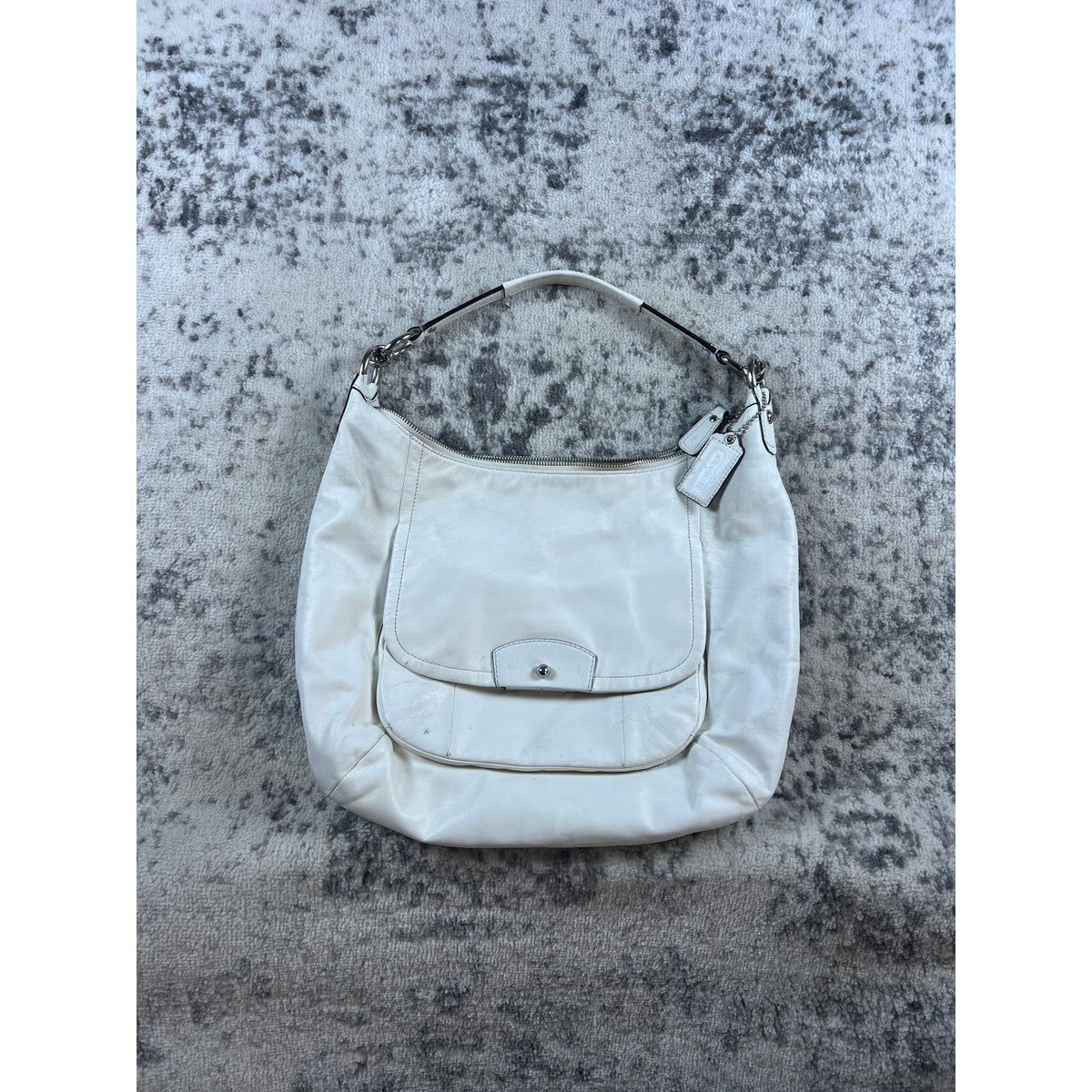 Vintage Coach Kristin White leather Hobo Bag
