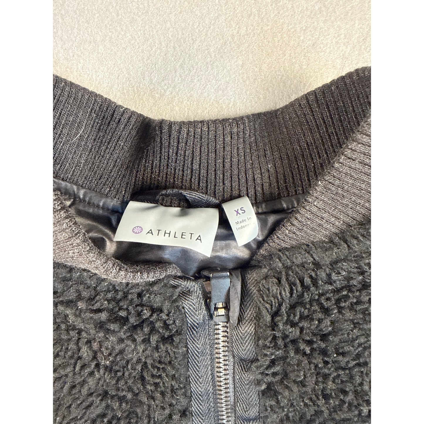 Athleta Quilted Sherpa Fleece Vest - XS