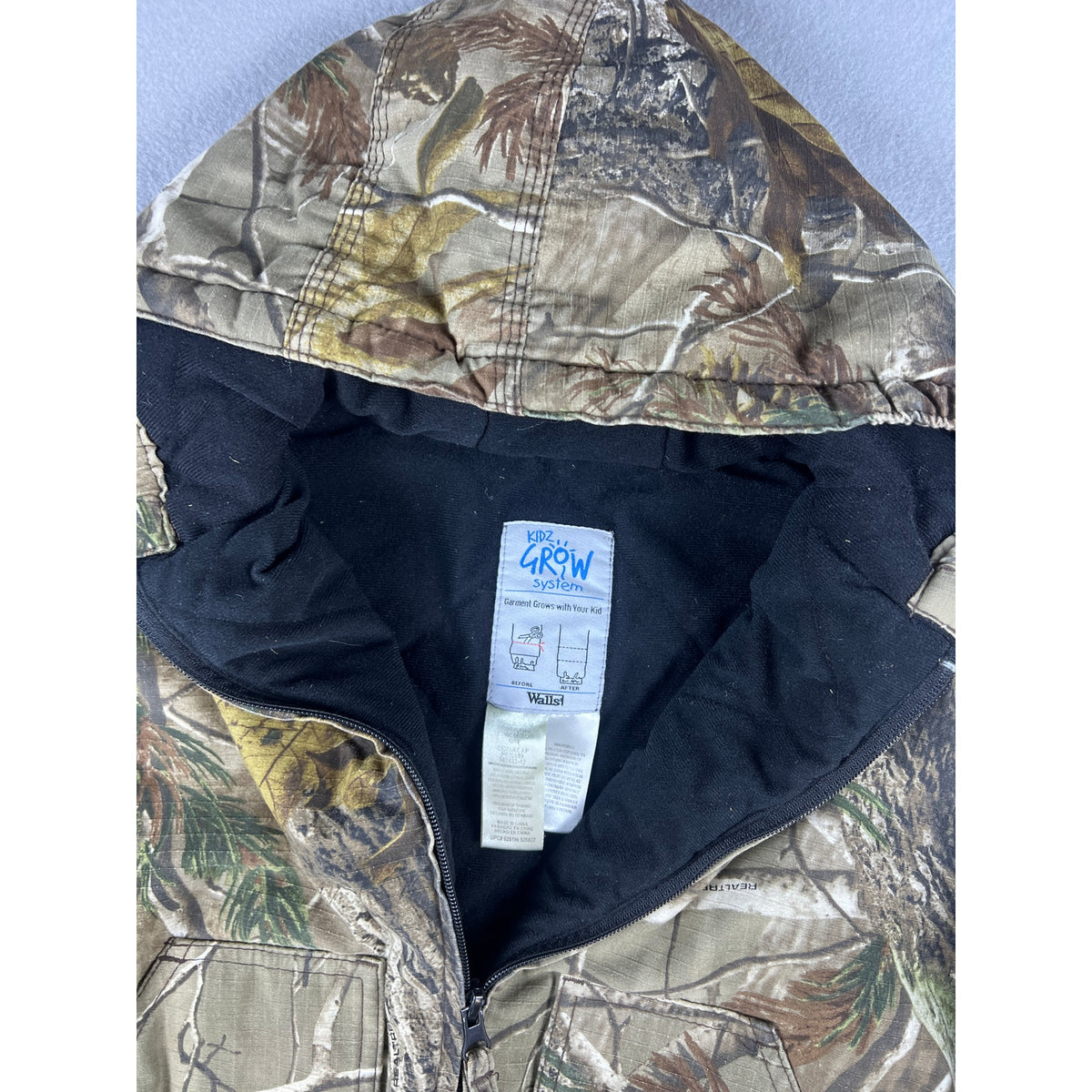 Walls Canvas Realtree Camo Jacket Youth - L