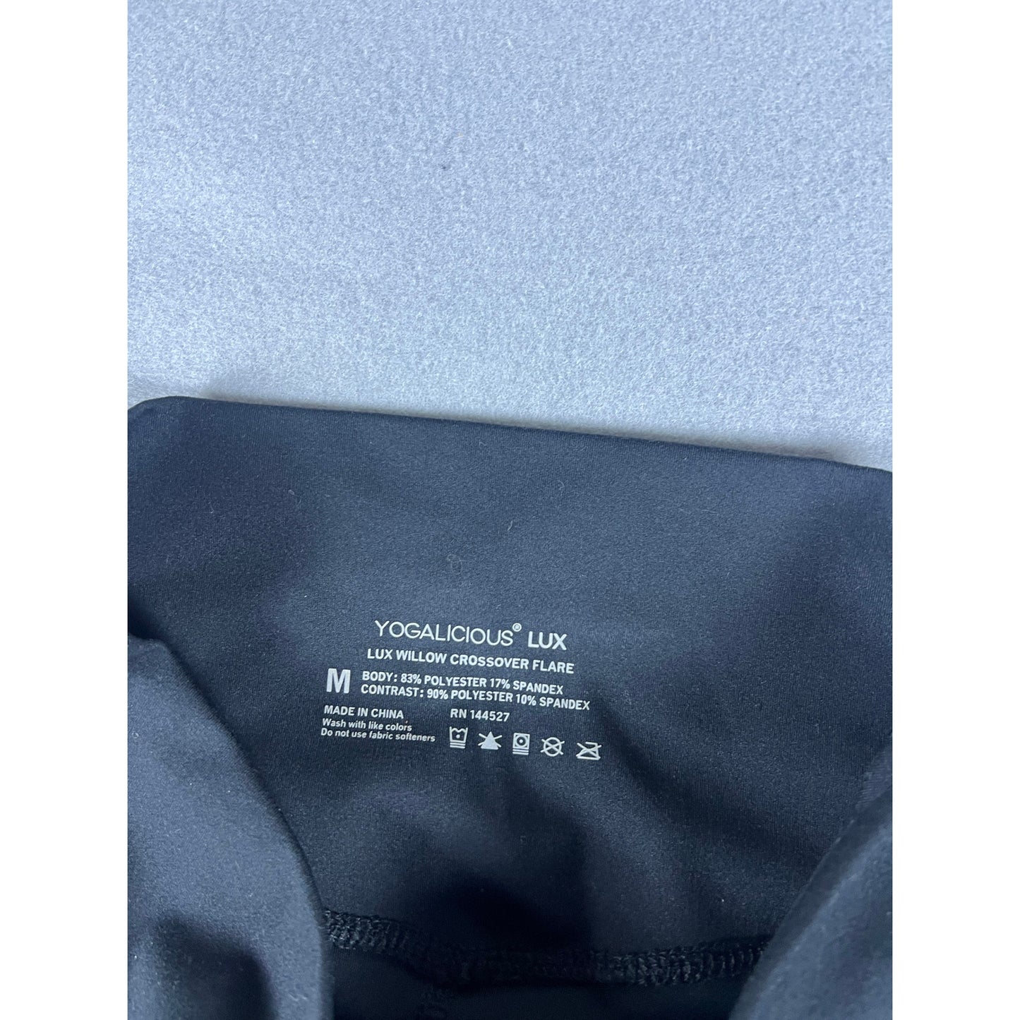 Yogalicious Lux Willow Crossover Flare Pants - M