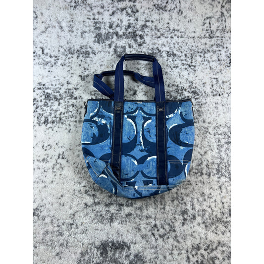 Vintage Coach 2-Tone Canvas Tote - 70051